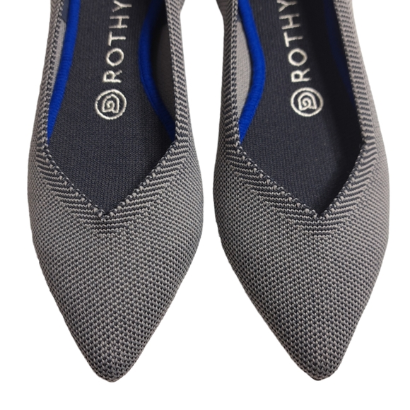 Rothy's Women's The Point Grey Birdseye Knit Fabric Ballet‎ Slip On Flats 7 - Picture 13 of 16